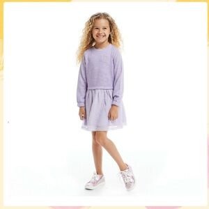 Andy & Evan Little Girl’s Heart Two-Fer Dress - Size 5